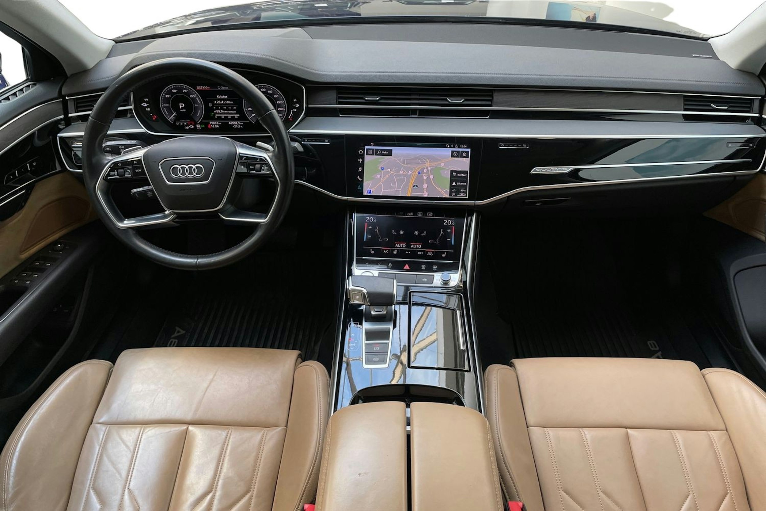sininen Audi A8 2020 kuva 9.