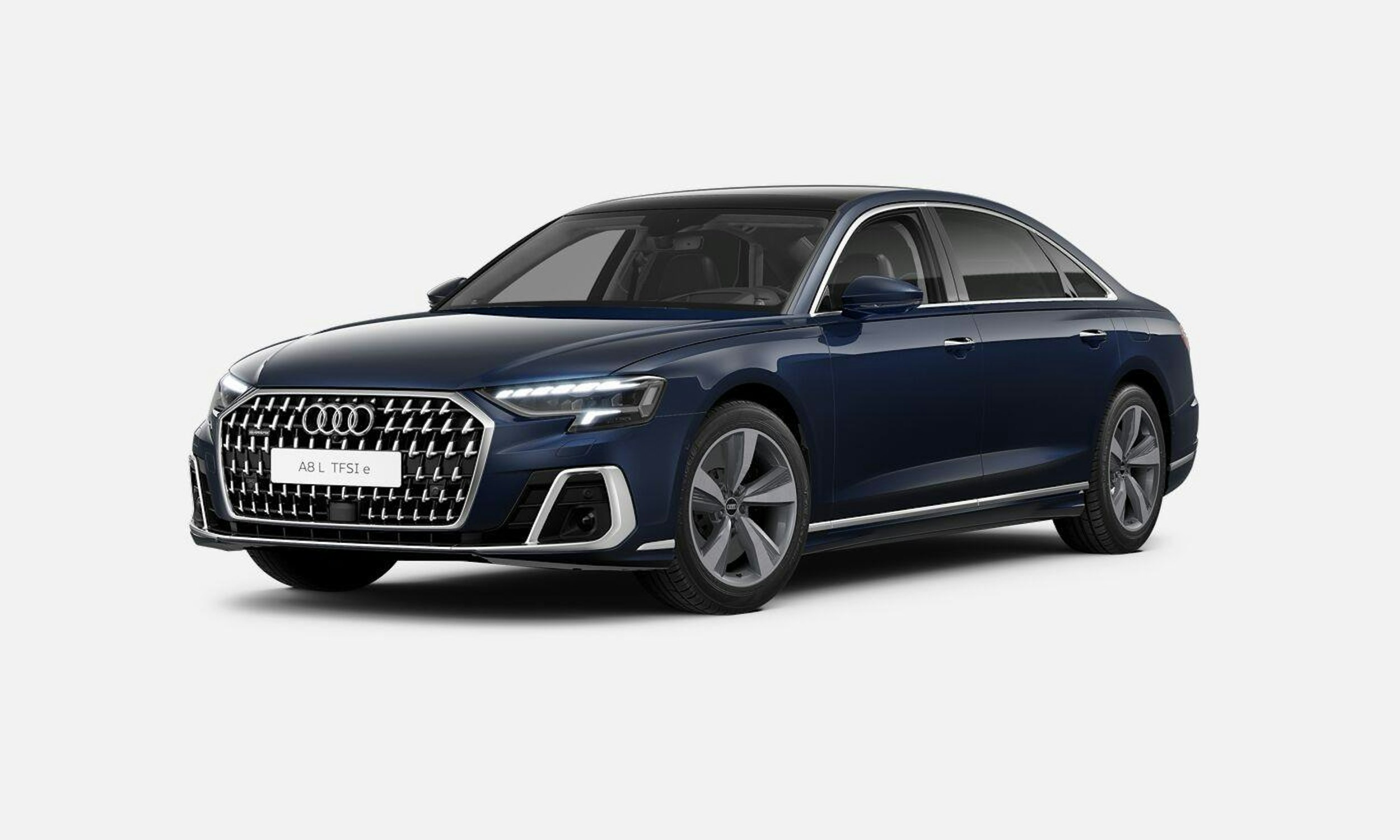 sininen Audi A8 2024 kuva 1.
