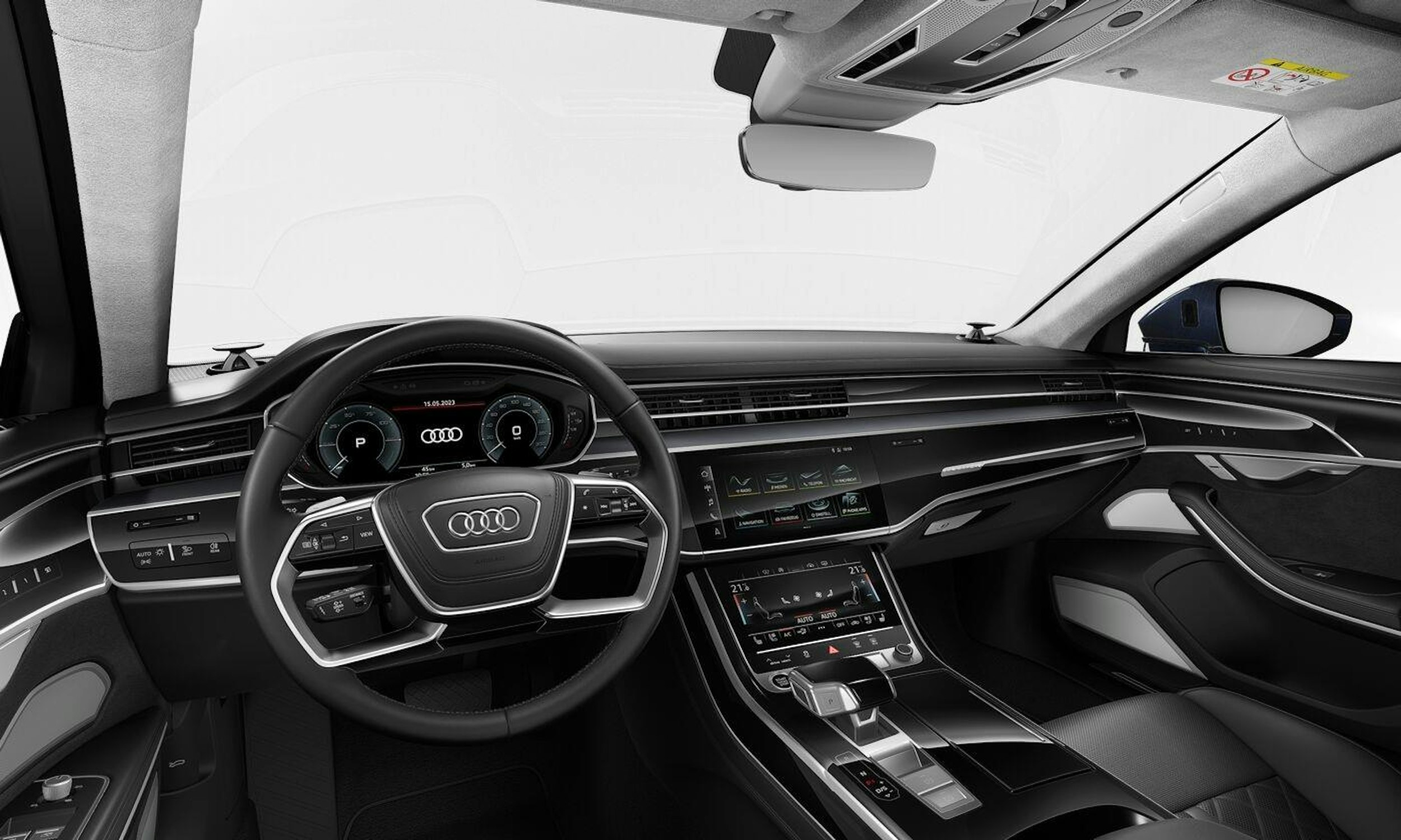 sininen Audi A8 2024 kuva 4.