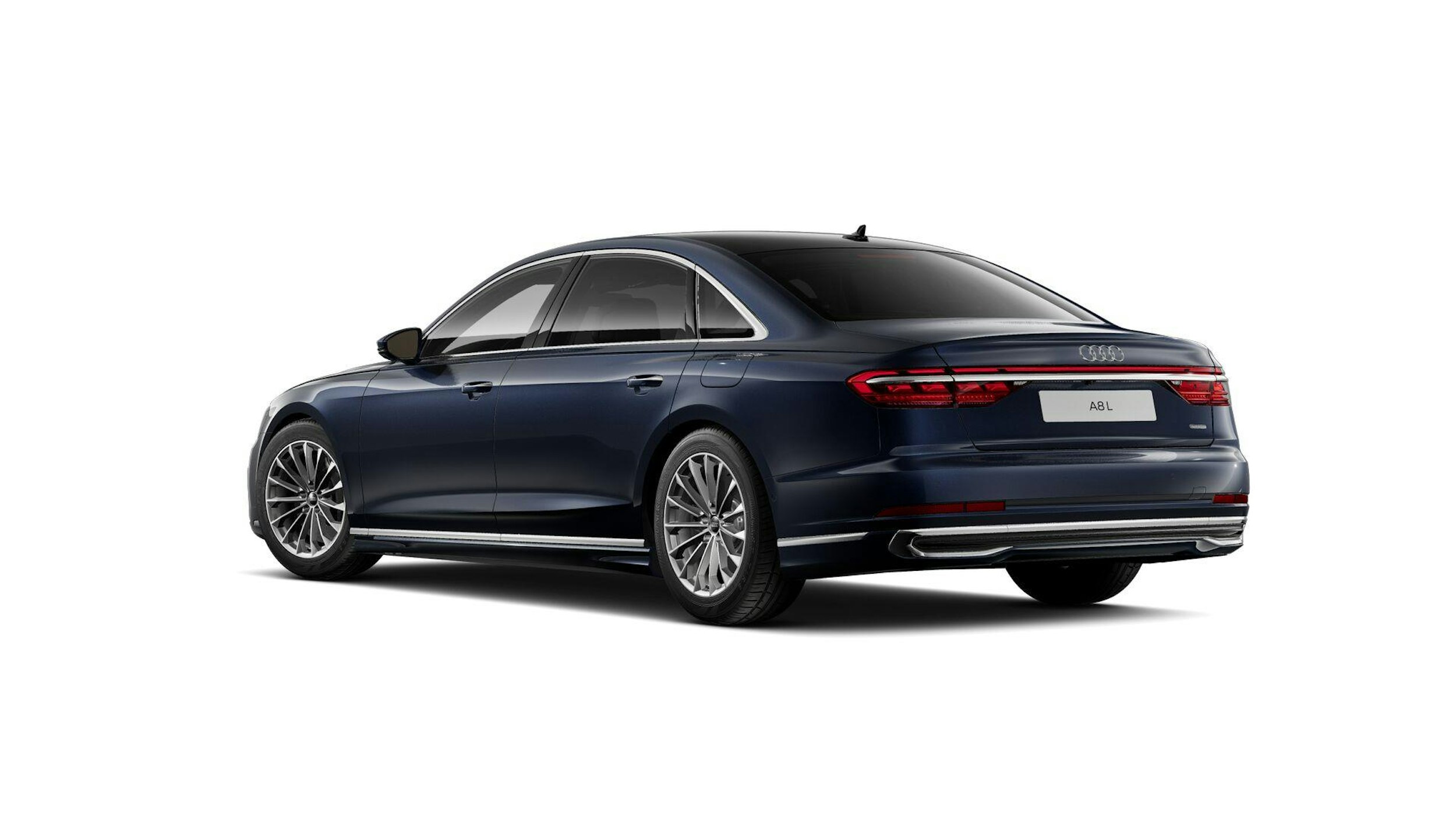 sininen Audi A8 2025 kuva 3.