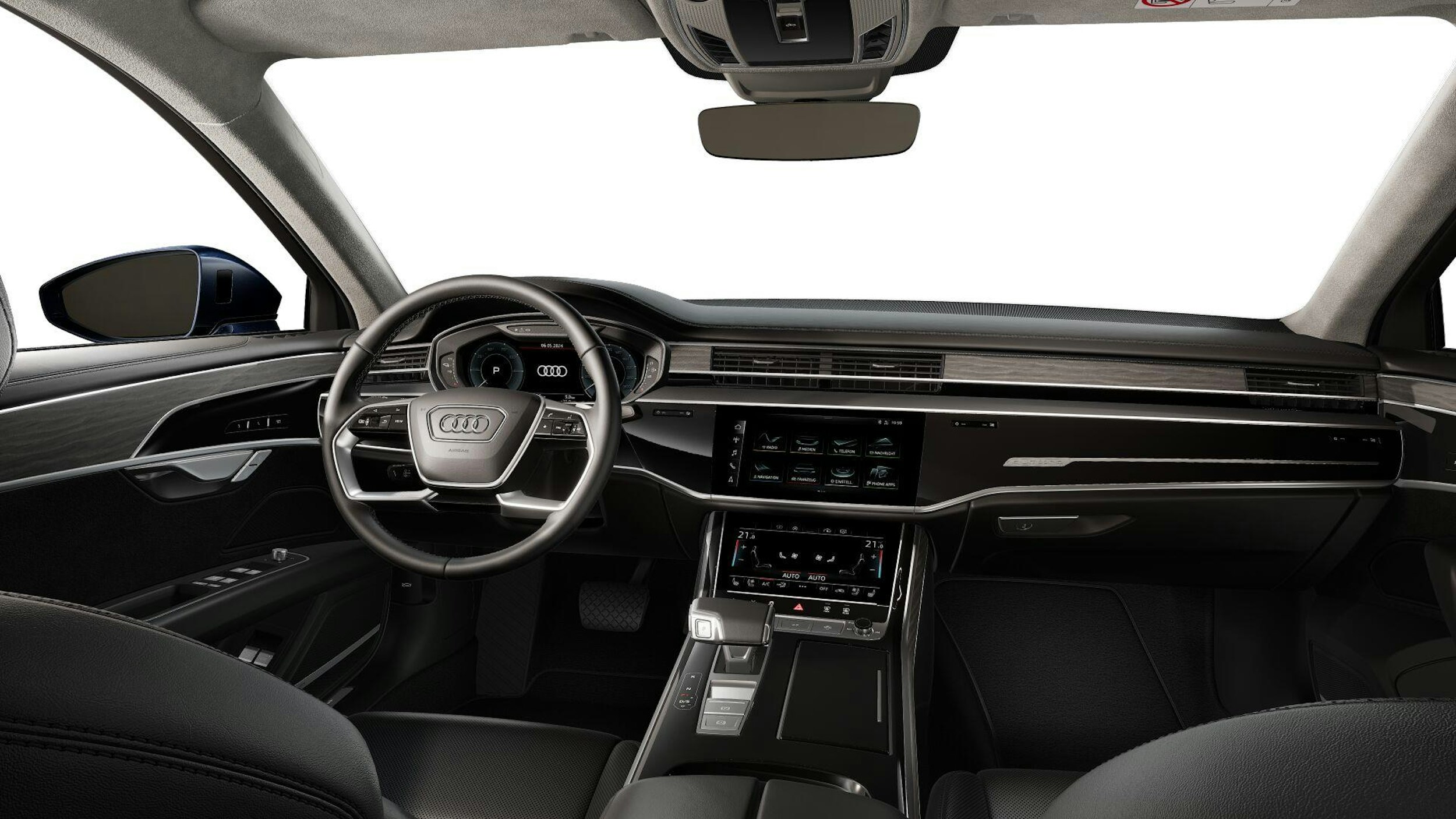 sininen Audi A8 2025 kuva 7.