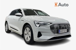 valkoinen Audi e-tron 2019 kuva 1.
