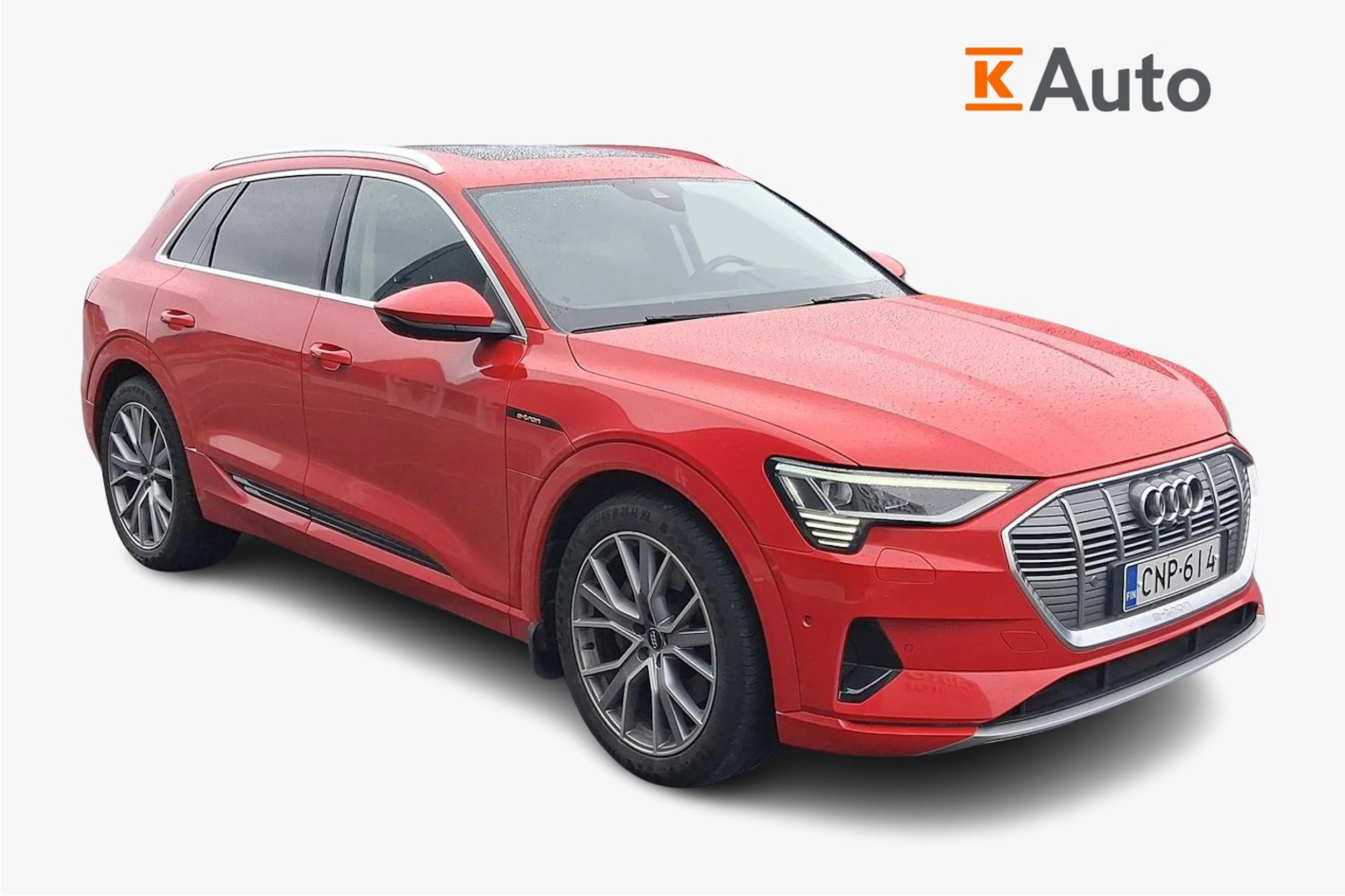 met. punainen Audi e-tron 2020 kuva 1.