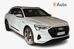 valkoinen Audi e-tron 2019 kuva 1.