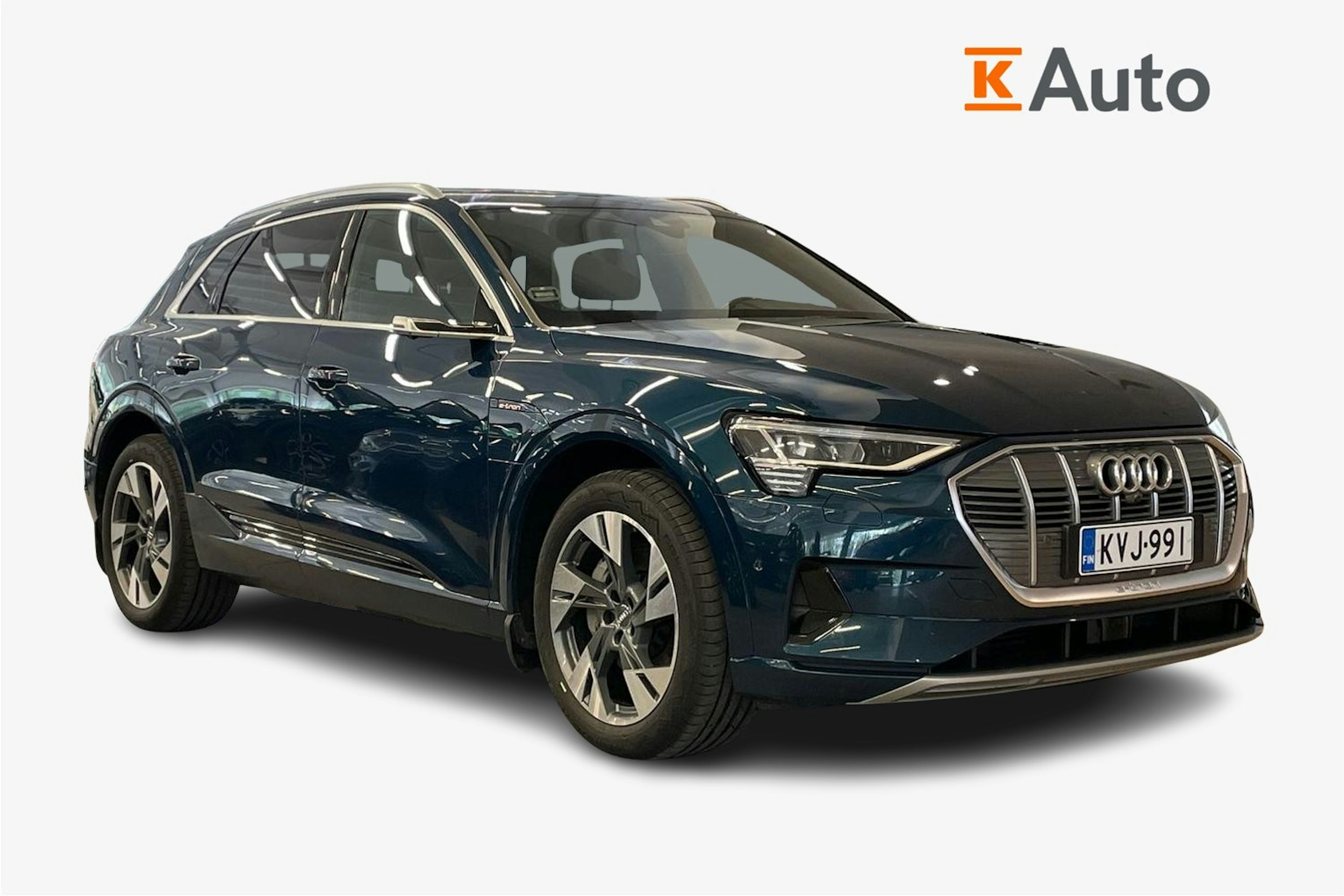 Vihreä Audi e-tron 2019 kuva 1.