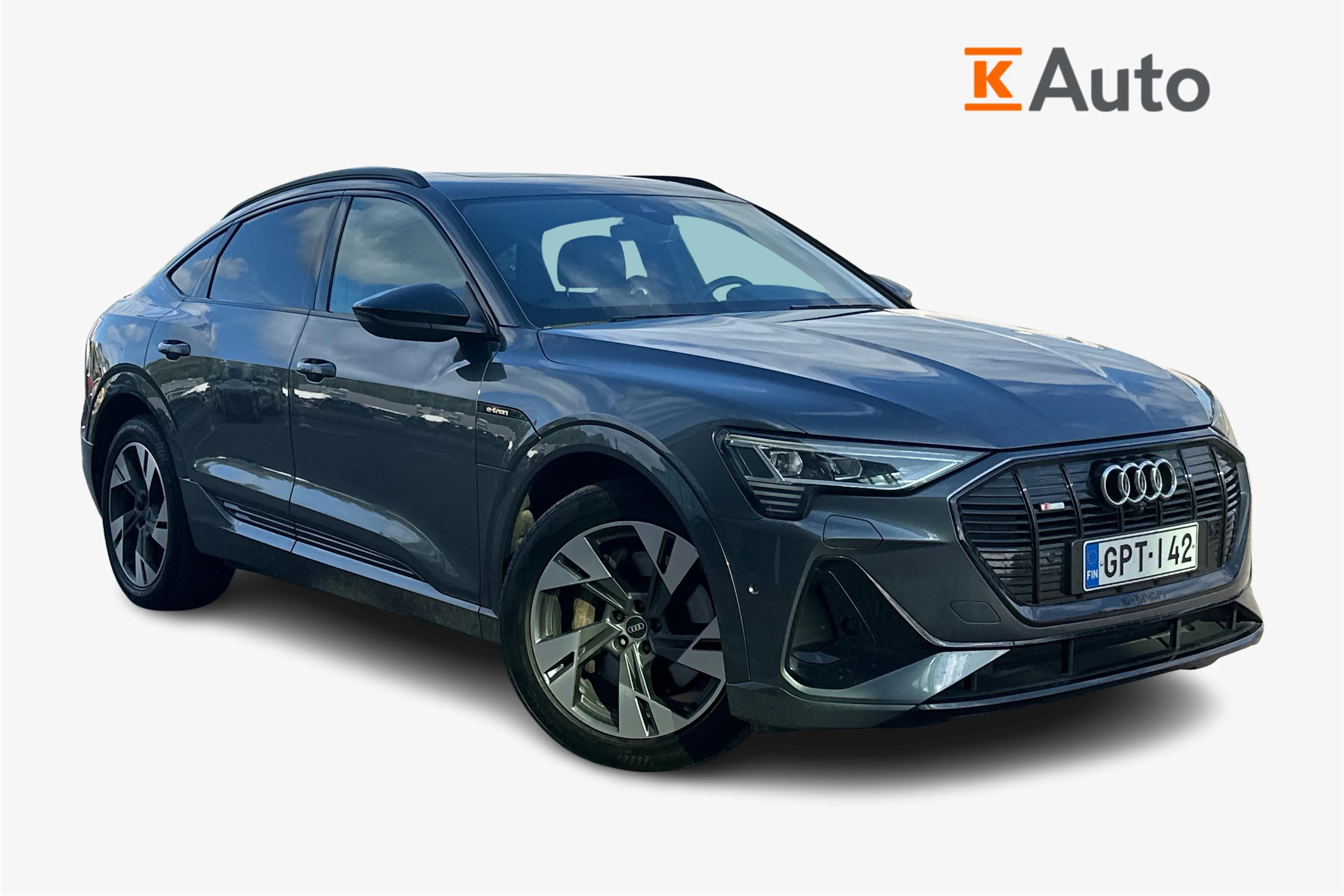 harmaa Audi e-tron 2020 kuva 1.