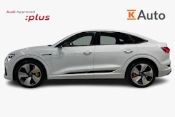 Valkoinen Audi e-tron 2020 kuva 6.