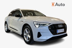 valkoinen Audi e-tron 2020 kuva 1.