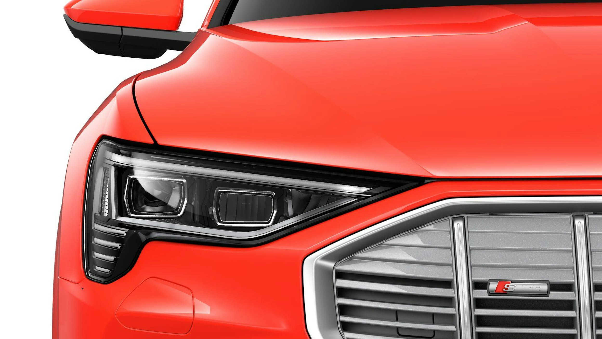 punainen Audi e-tron 2021 kuva 2.
