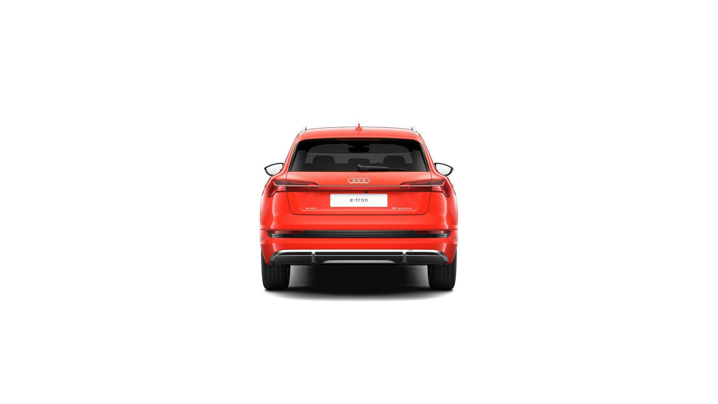 punainen Audi e-tron 2021 kuva 4.