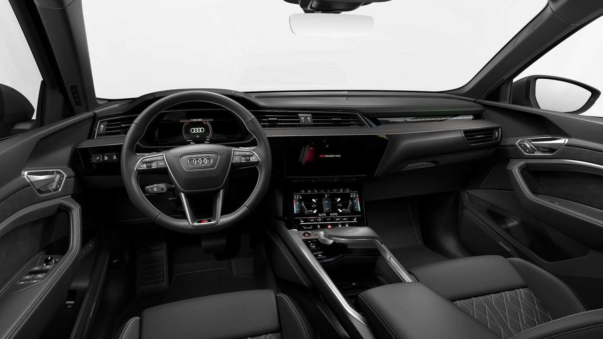 sininen Audi e-tron 2022 kuva 8.