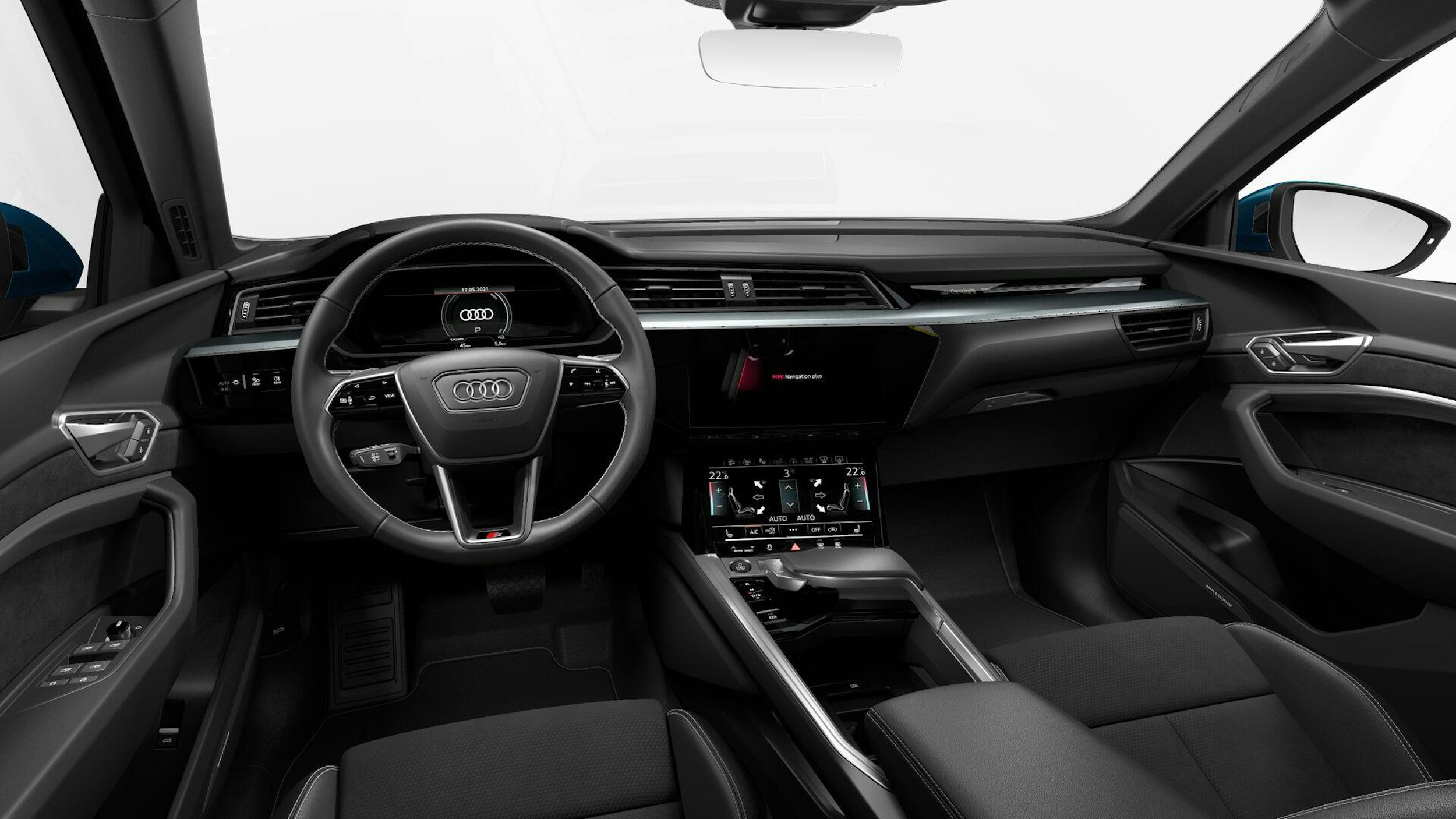 sininen Audi e-tron 2022 kuva 8.