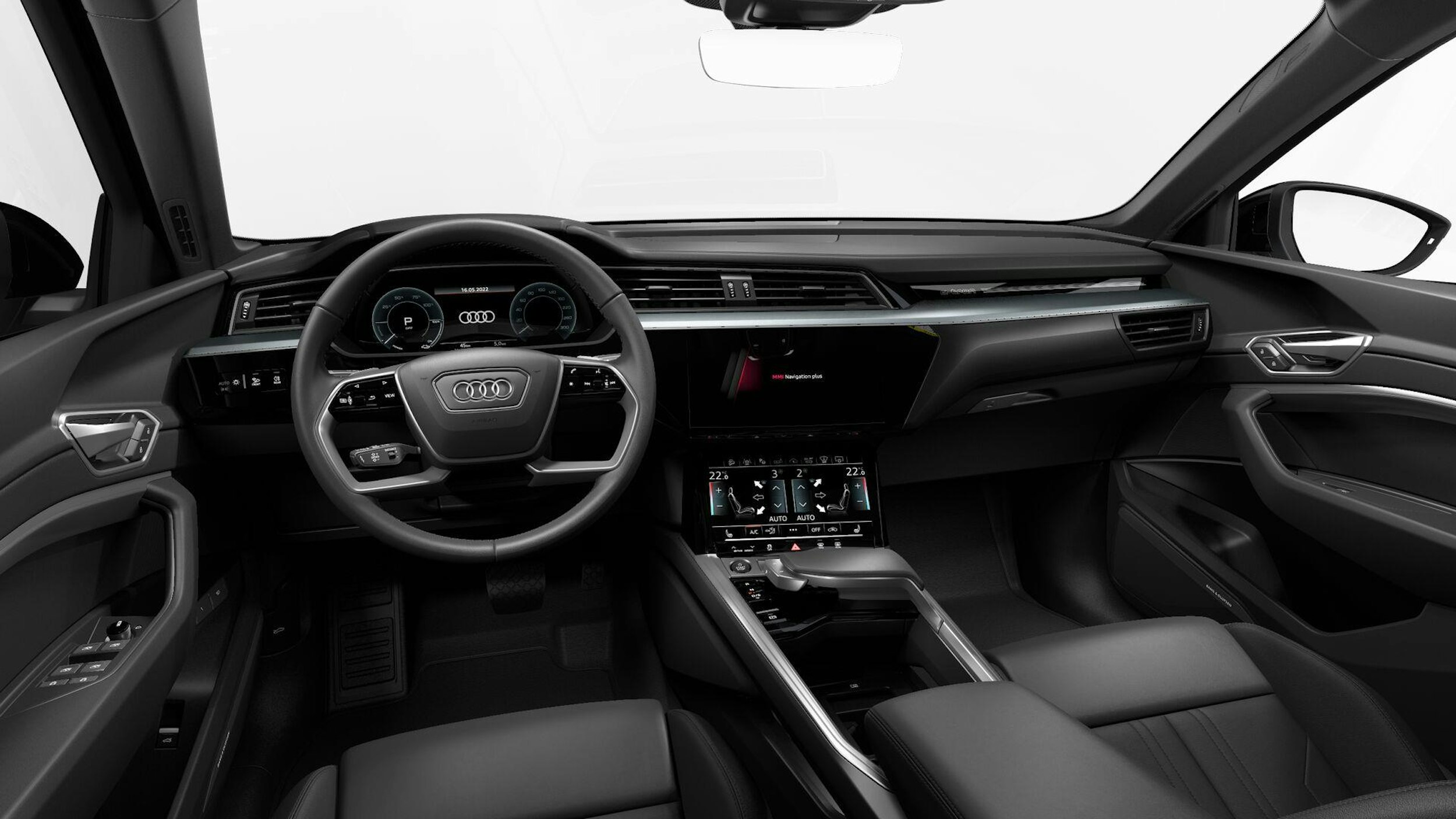 musta Audi e-tron 2023 kuva 8.