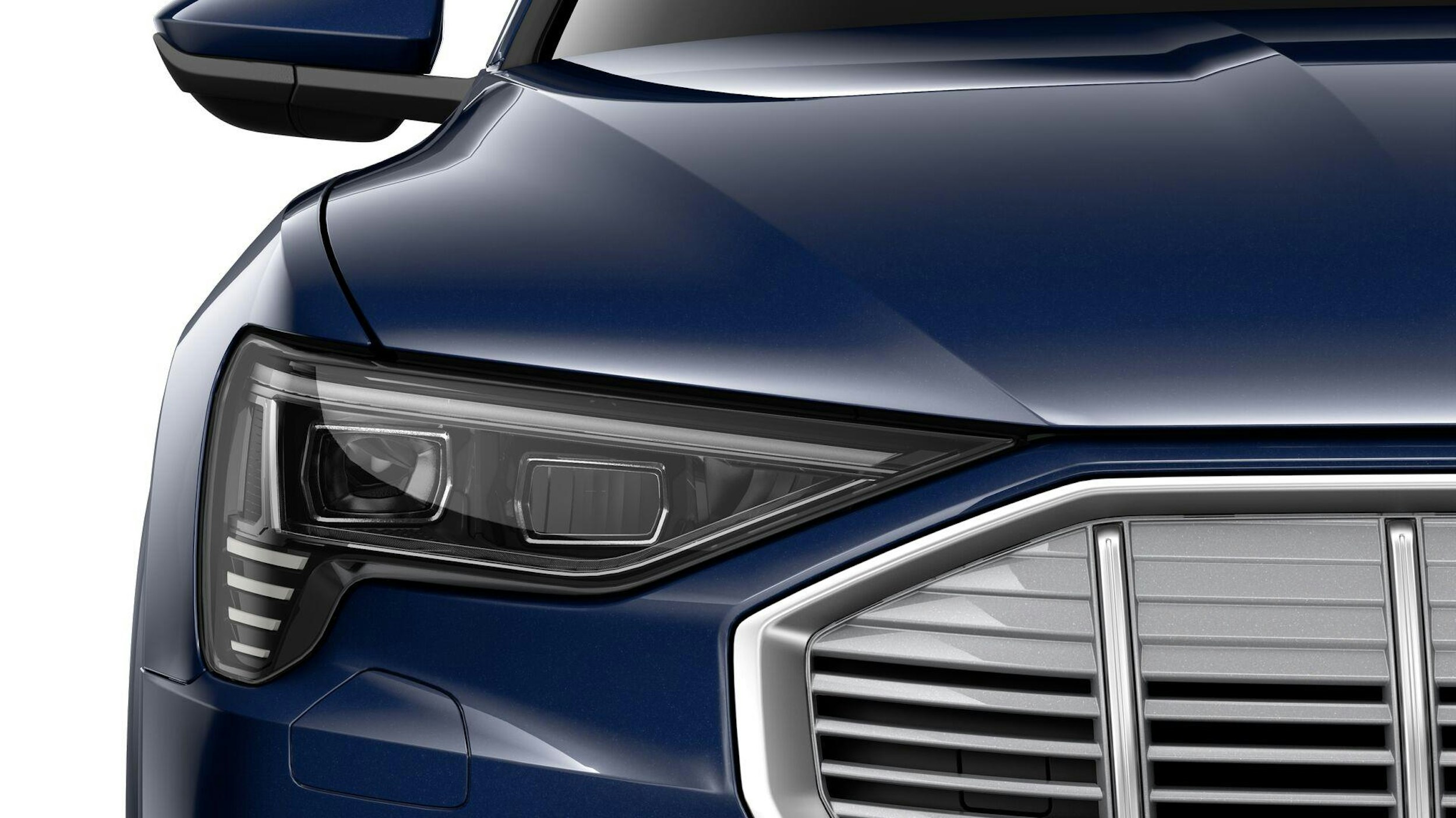 sininen Audi e-tron 2023 kuva 6.