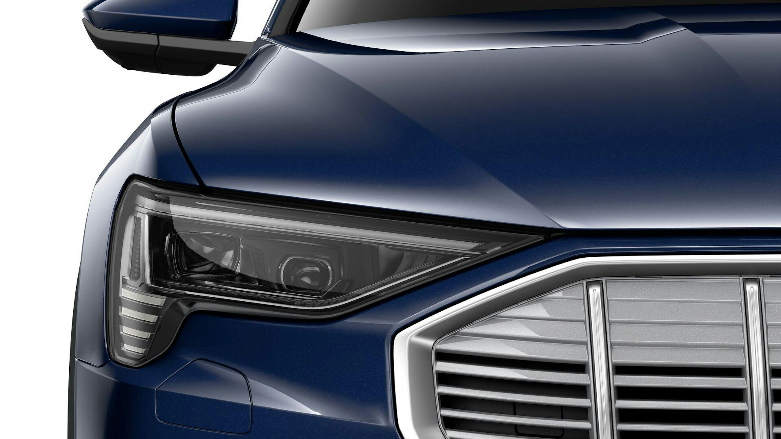 sininen Audi e-tron 2023 kuva 6.