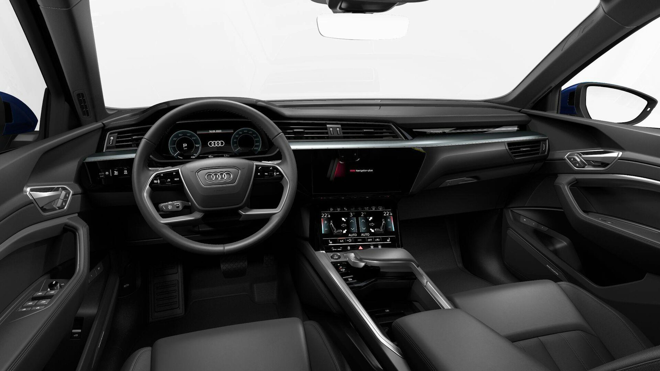 sininen Audi e-tron 2023 kuva 7.