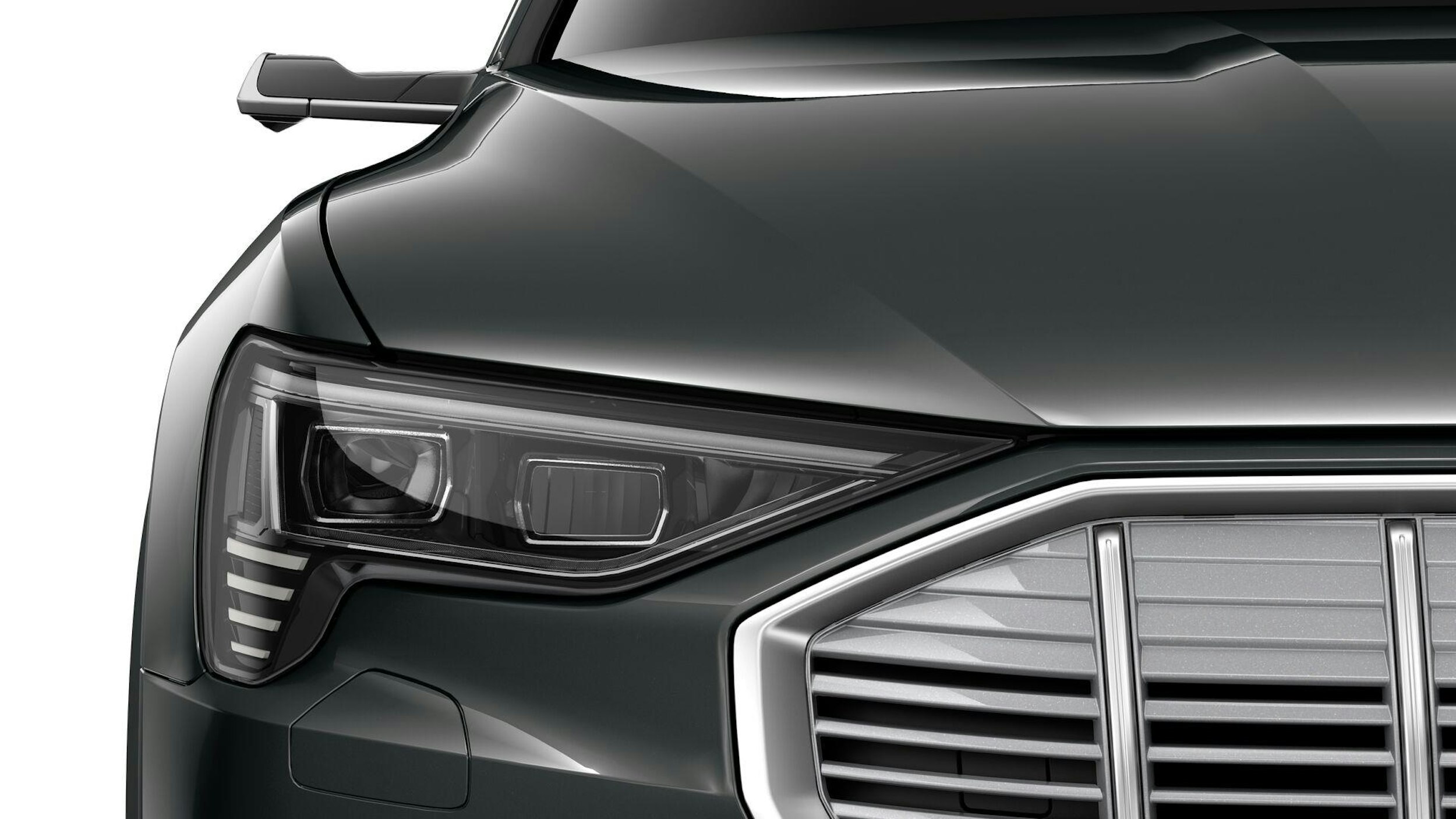 harmaa Audi e-tron 2023 kuva 5.