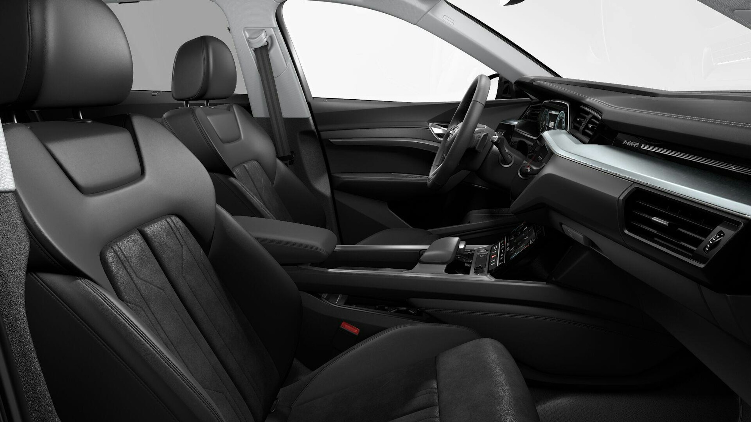 valkoinen Audi e-tron 2023 kuva 7.