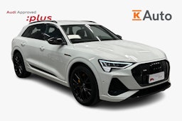valkoinen Audi e-tron 2023 kuva 1.