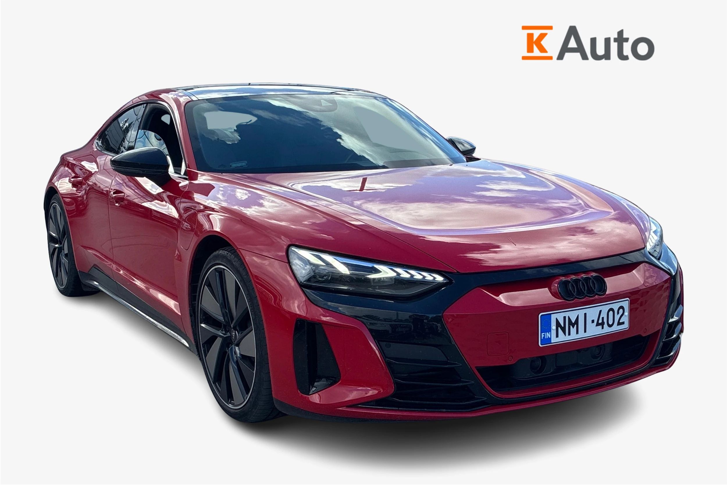 punainen Audi e-tron GT 2022 kuva 1.