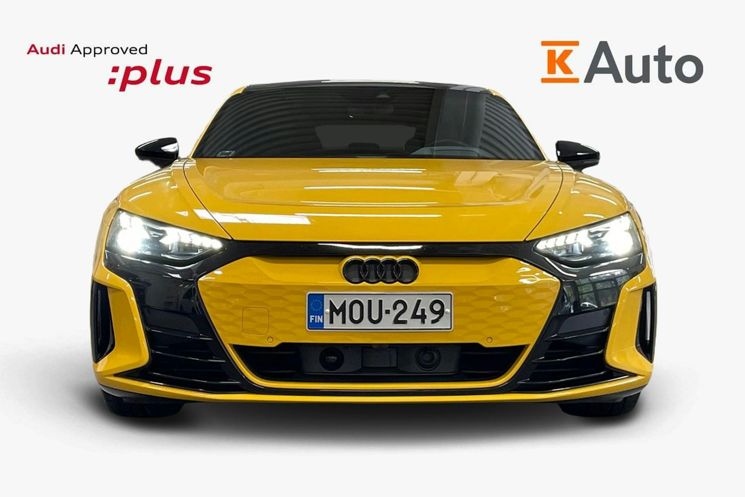 keltainen Audi e-tron GT 2023 kuva 4.