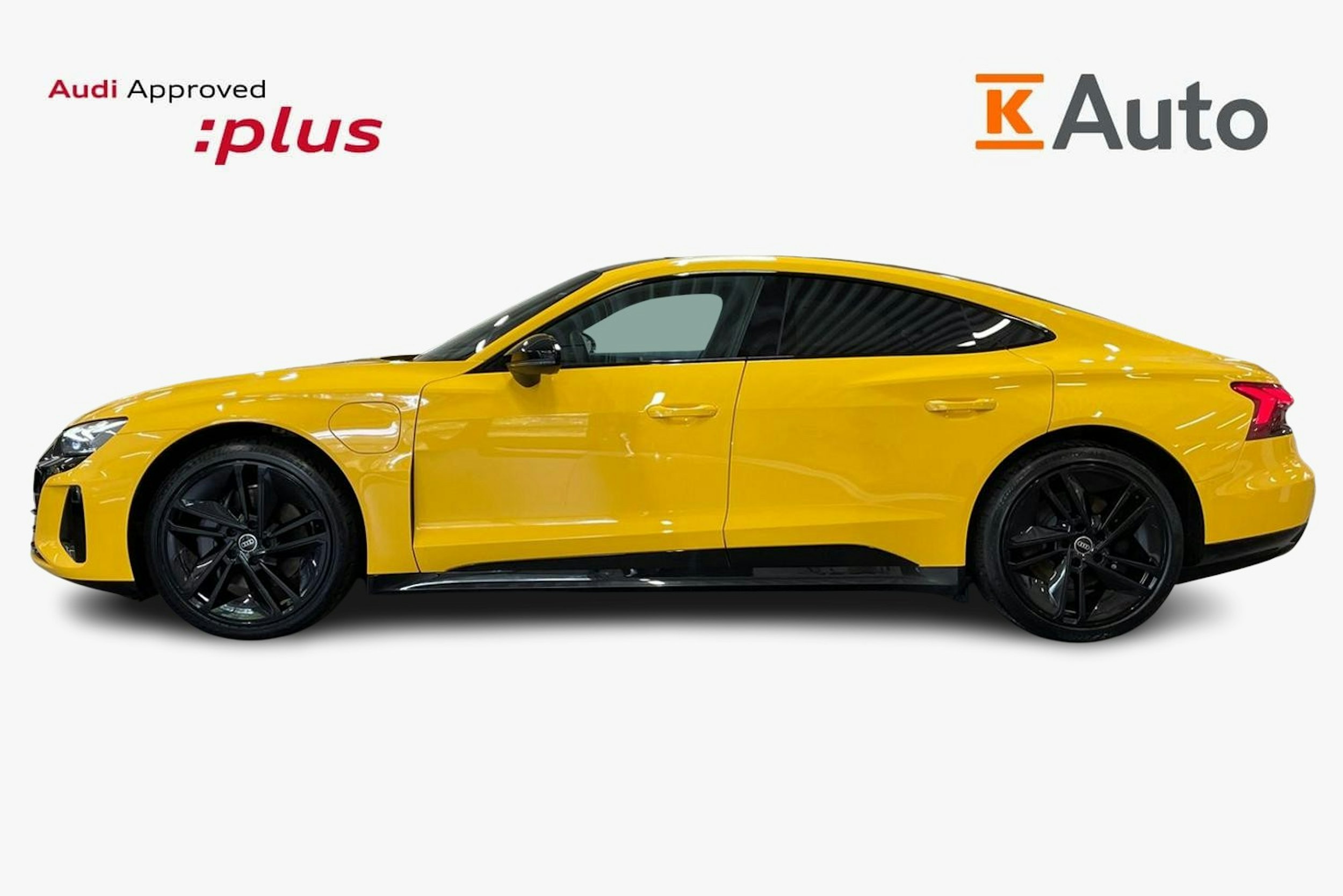 keltainen Audi e-tron GT 2023 kuva 5.