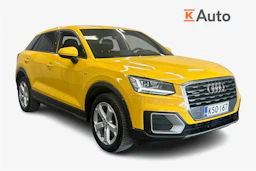 Keltainen Audi Q2 2017 kuva 1.