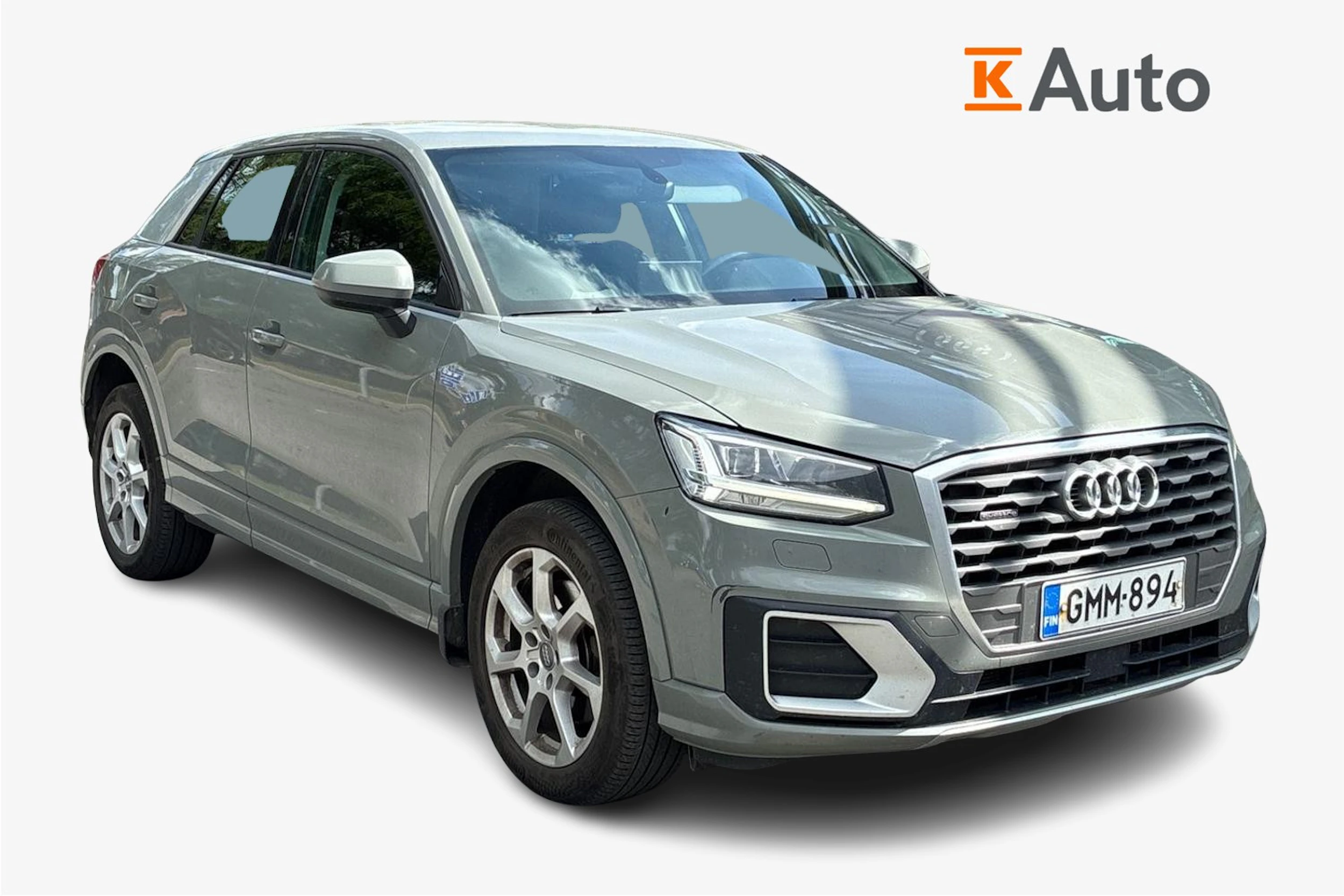 harmaa Audi Q2 2017 kuva 1.