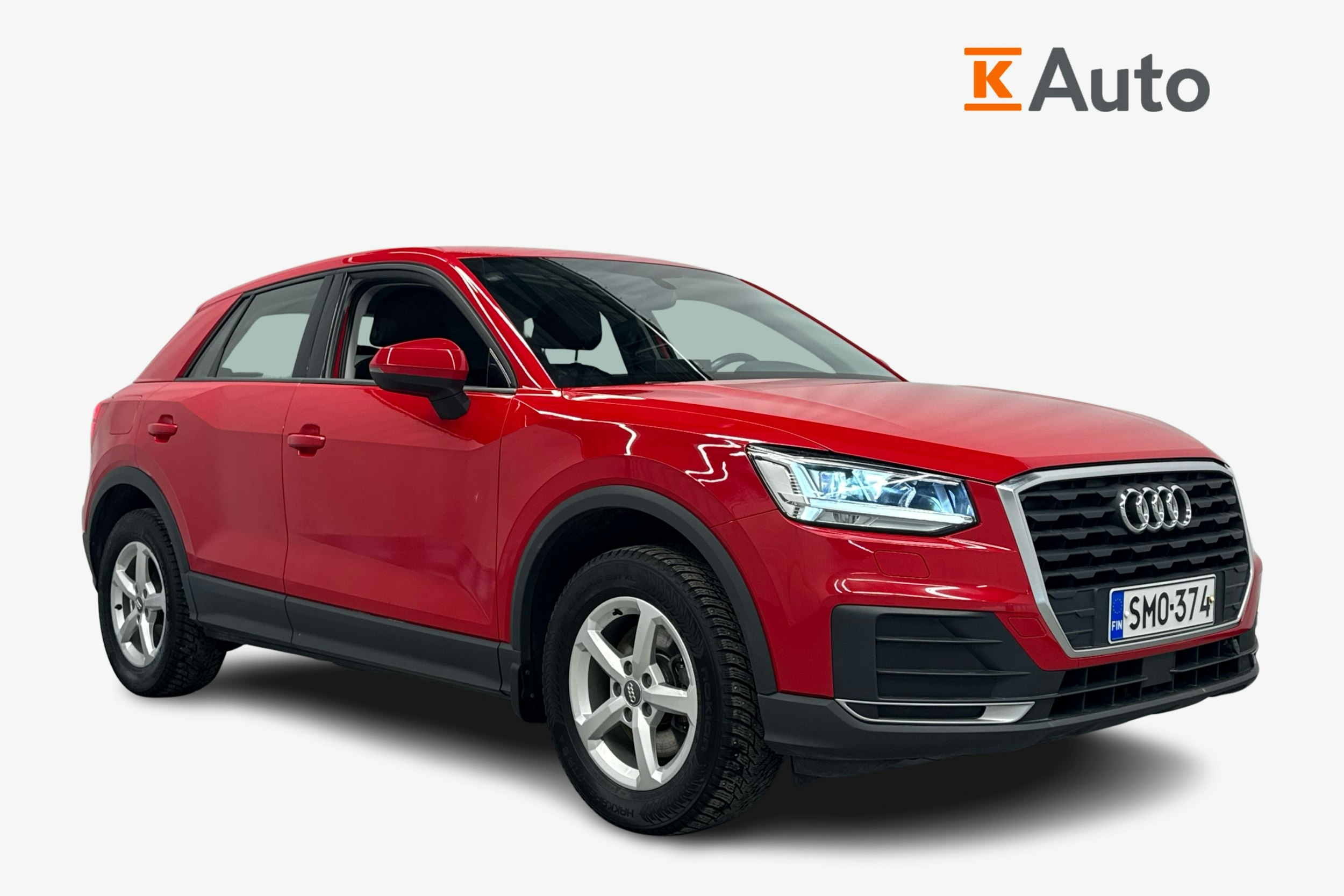 punainen Audi Q2 2018 kuva 1.