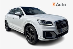 valkoinen Audi Q2 2018 kuva 1.