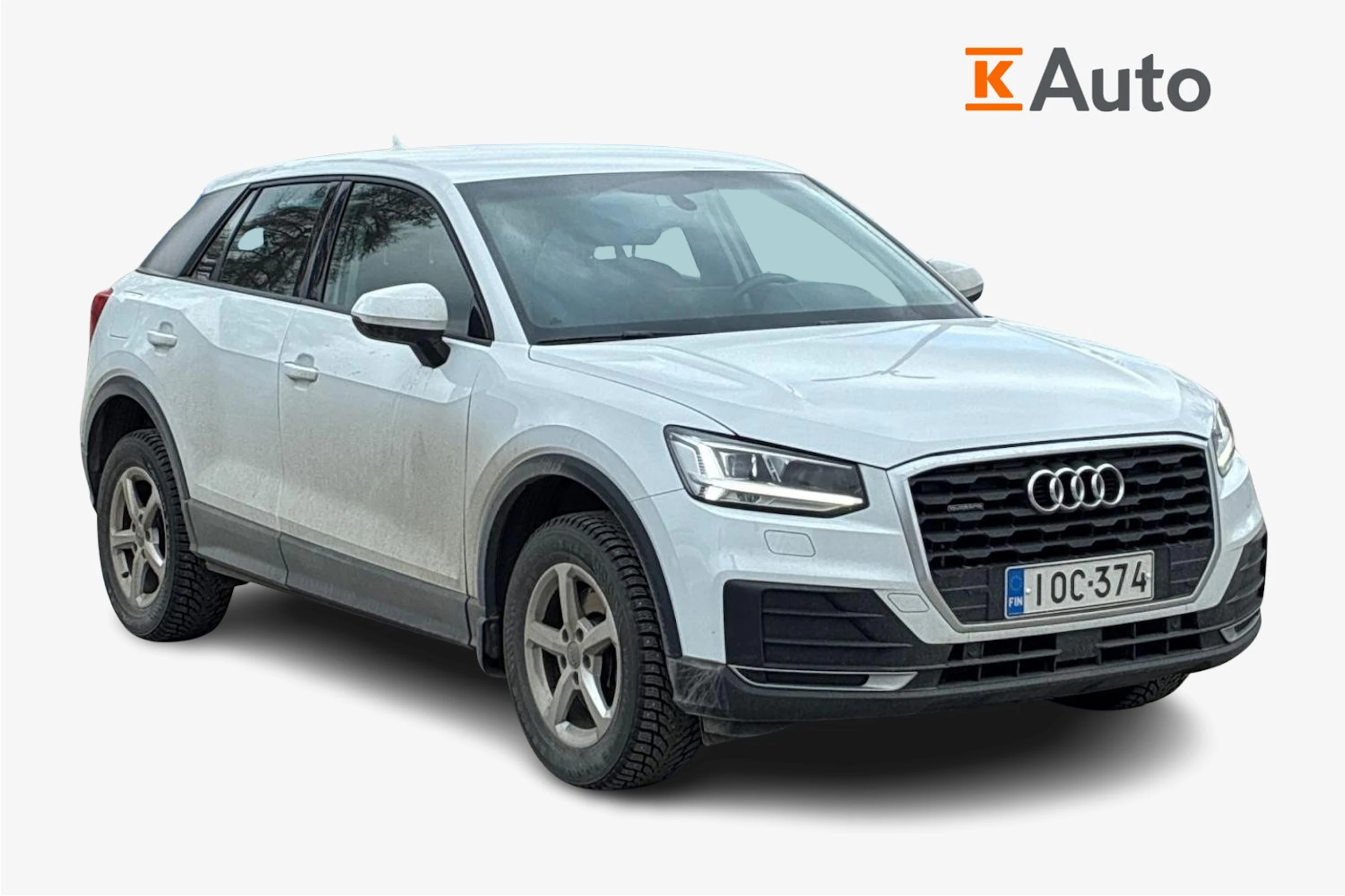 valkoinen Audi Q2 2018 kuva 1.