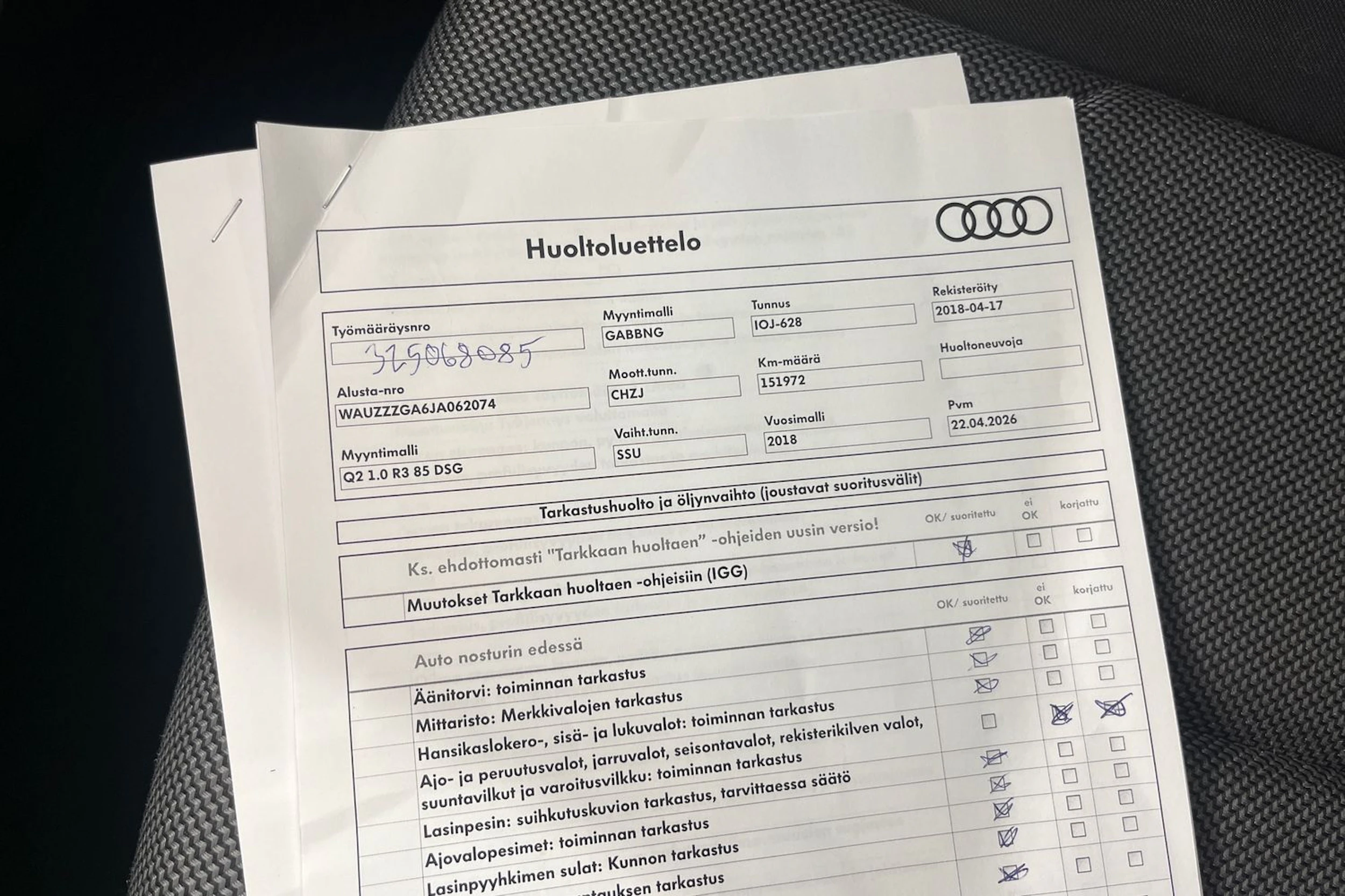 Valkoinen Audi Q2 2018 kuva 25.