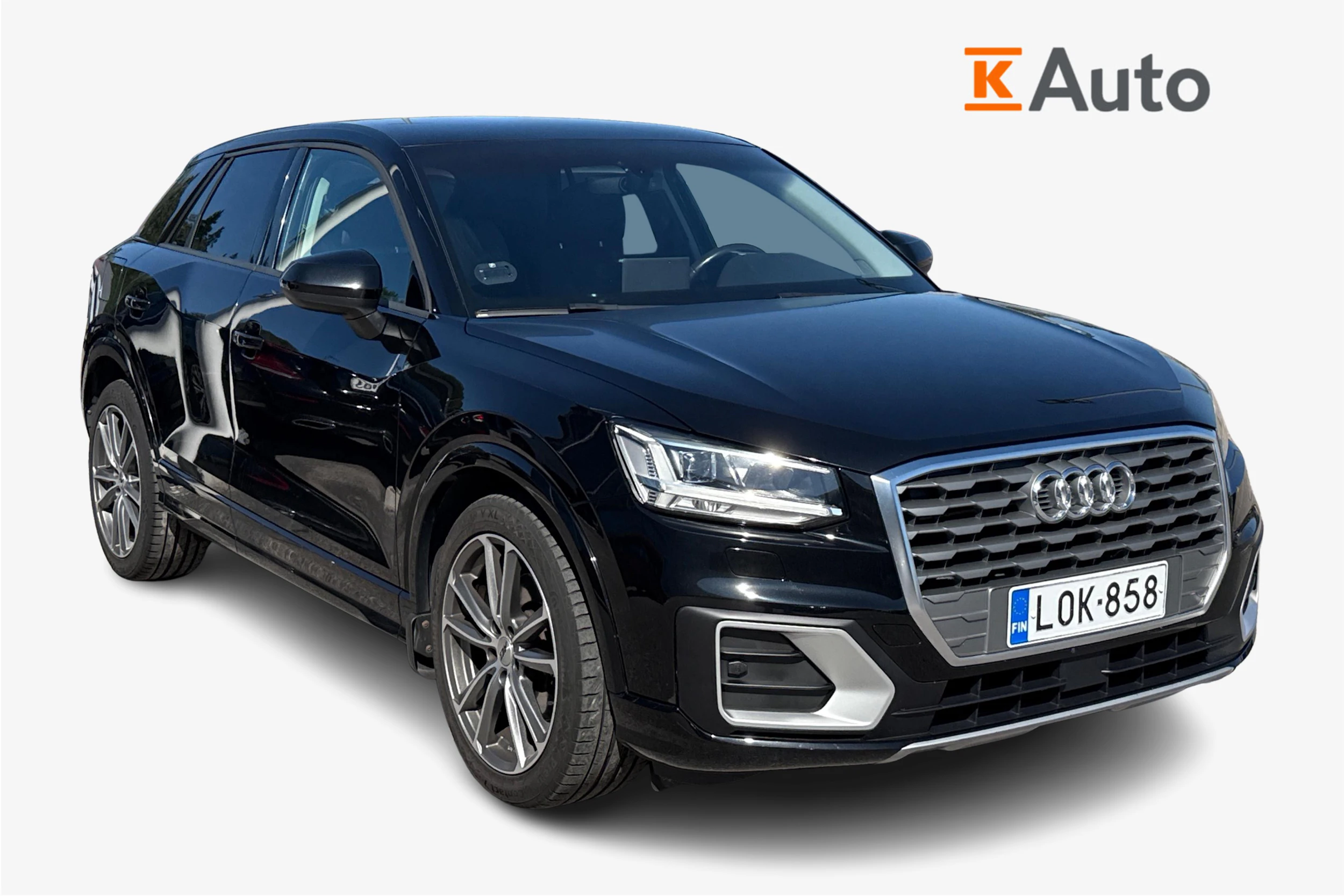 musta Audi Q2 2018 kuva 1.
