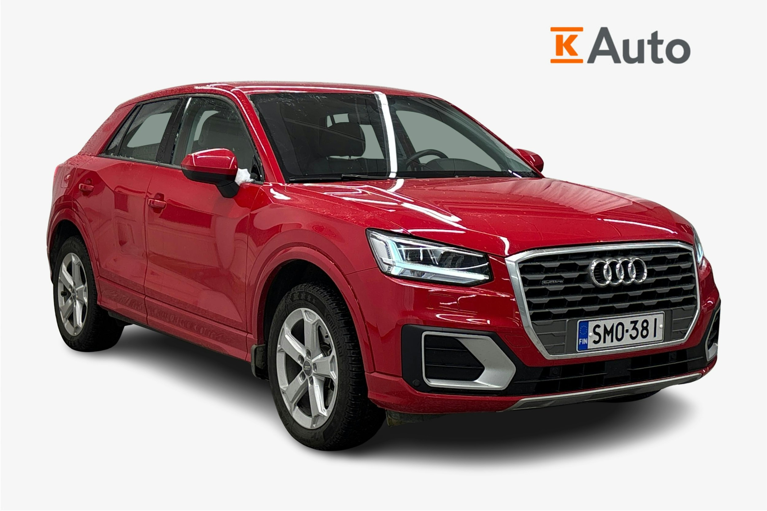met. punainen Audi Q2 2018 kuva 1.