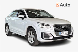 Valkoinen Audi Q2 2018 kuva 1.