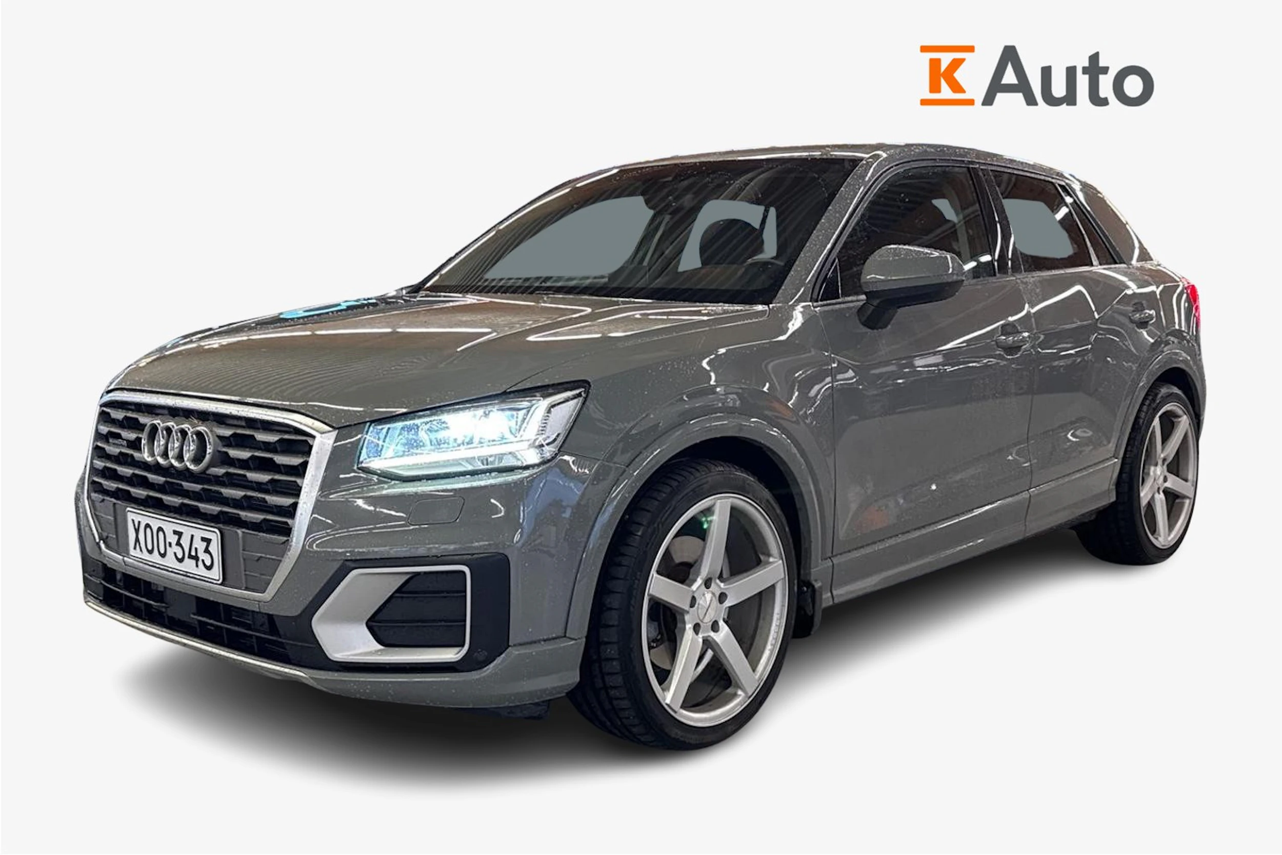 harmaa Audi Q2 2018 kuva 1.