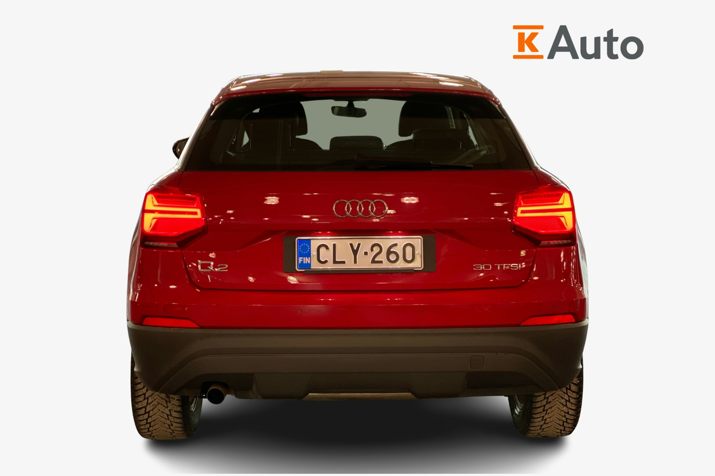 Punainen Audi Q2 2019 kuva 3.