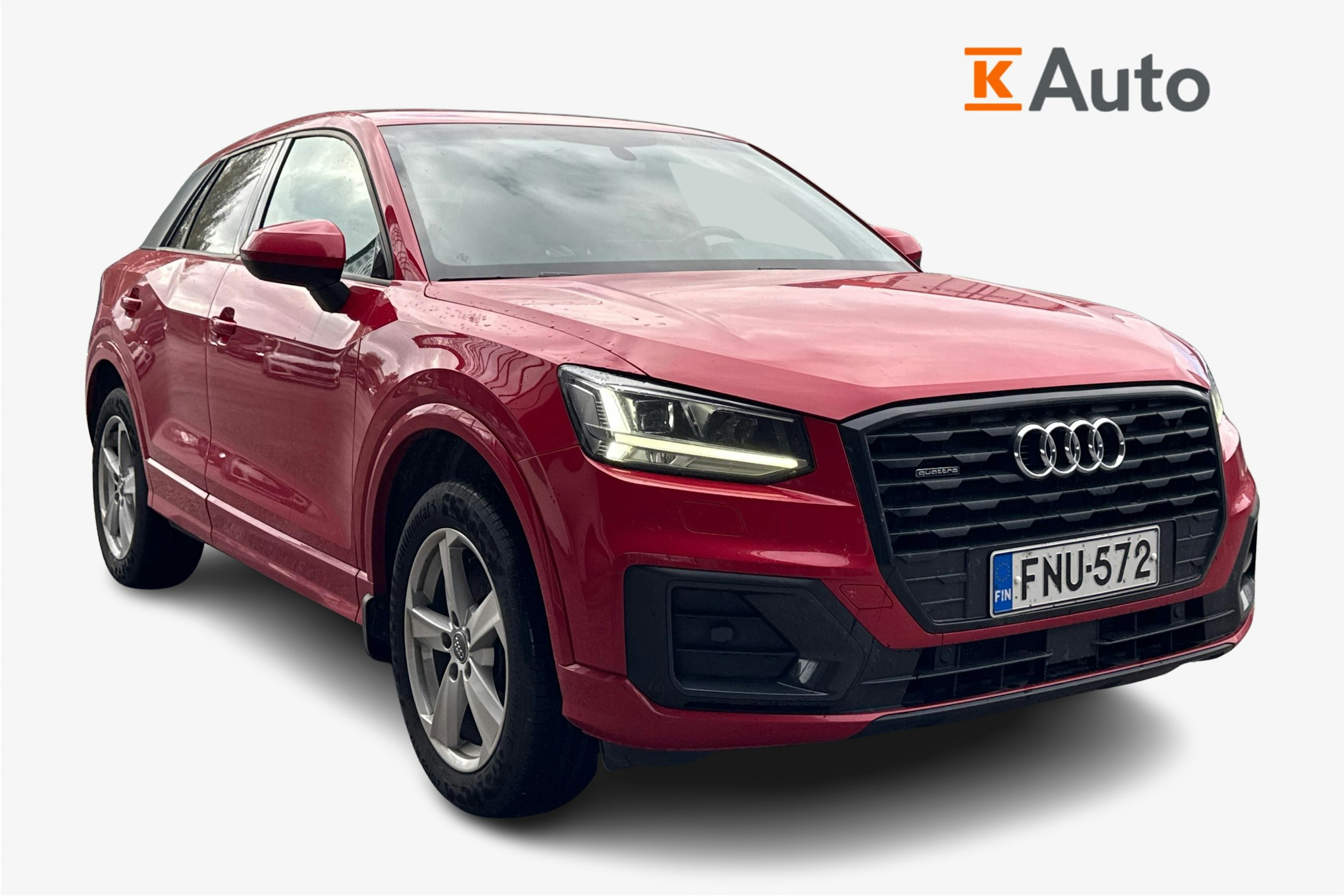 Punainen Audi Q2 2019 kuva 1.