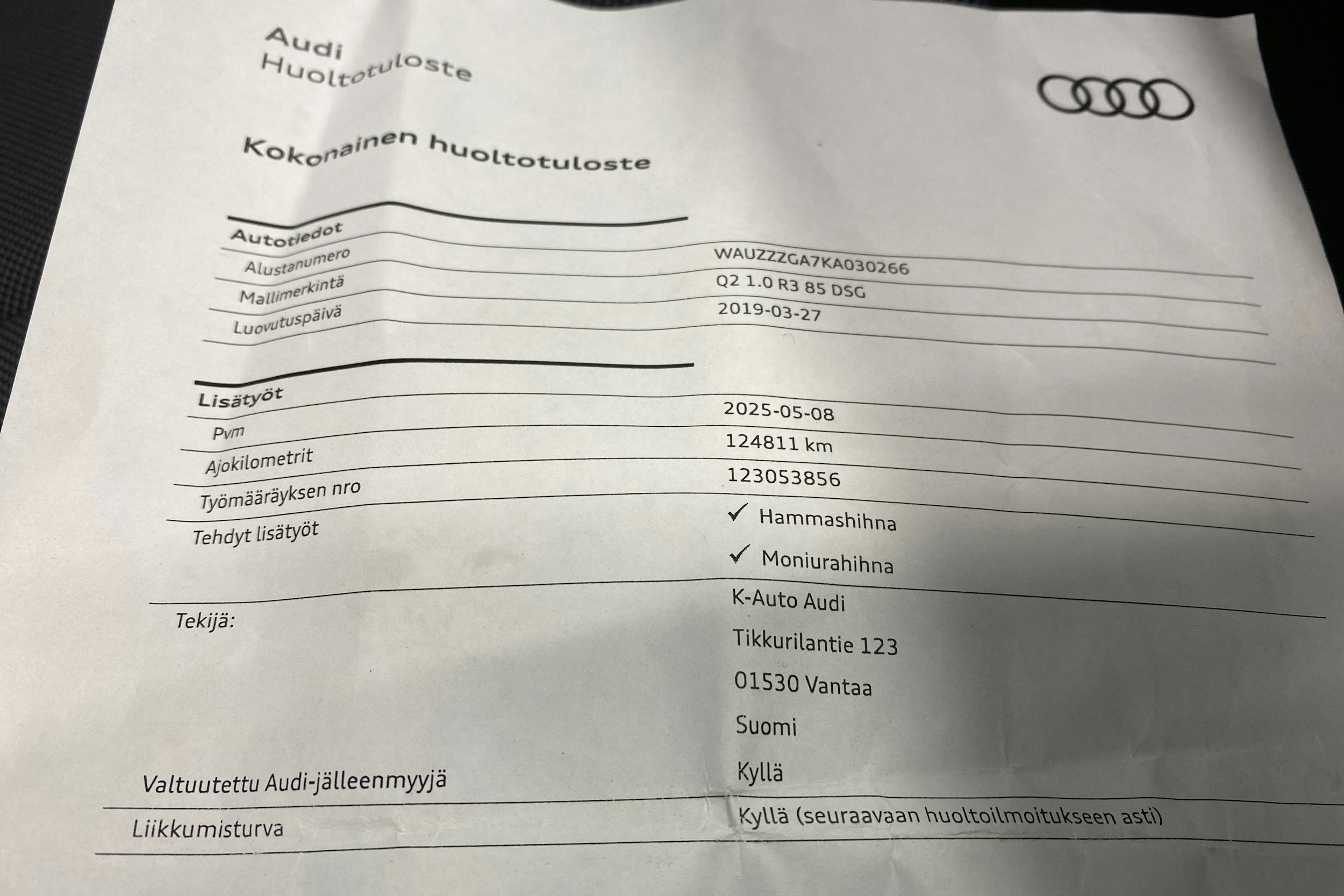 hopea Audi Q2 2019 kuva 36.