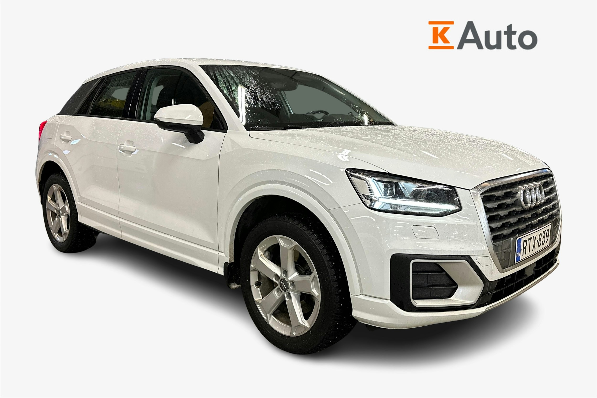valkoinen Audi Q2 2019 kuva 1.