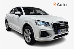 Valkoinen Audi Q2 2022 kuva 1.