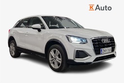 Valkoinen Audi Q2 2022 kuva 1.