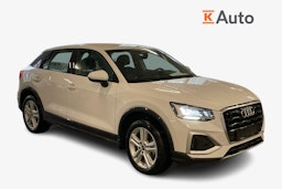 valkoinen Audi Q2 2024 kuva 1.