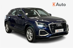 sininen Audi Q2 2024 kuva 1.