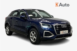 sininen Audi Q2 2024 kuva 1.