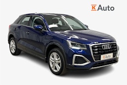 sininen Audi Q2 2024 kuva 1.