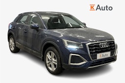 sininen Audi Q2 2024 kuva 1.