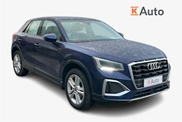 sininen Audi Q2 2024 kuva 1.