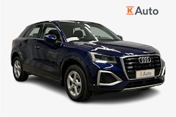 sininen Audi Q2 2024 kuva 1.