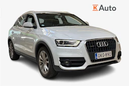 Valkoinen Audi Q3 2012 kuva 1.